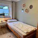 Apartmán Sky & Homes Wellenreiter I 2 Schlafzimmer, Boxspringbett, Ruhig, Am Leuchtturm Böhl